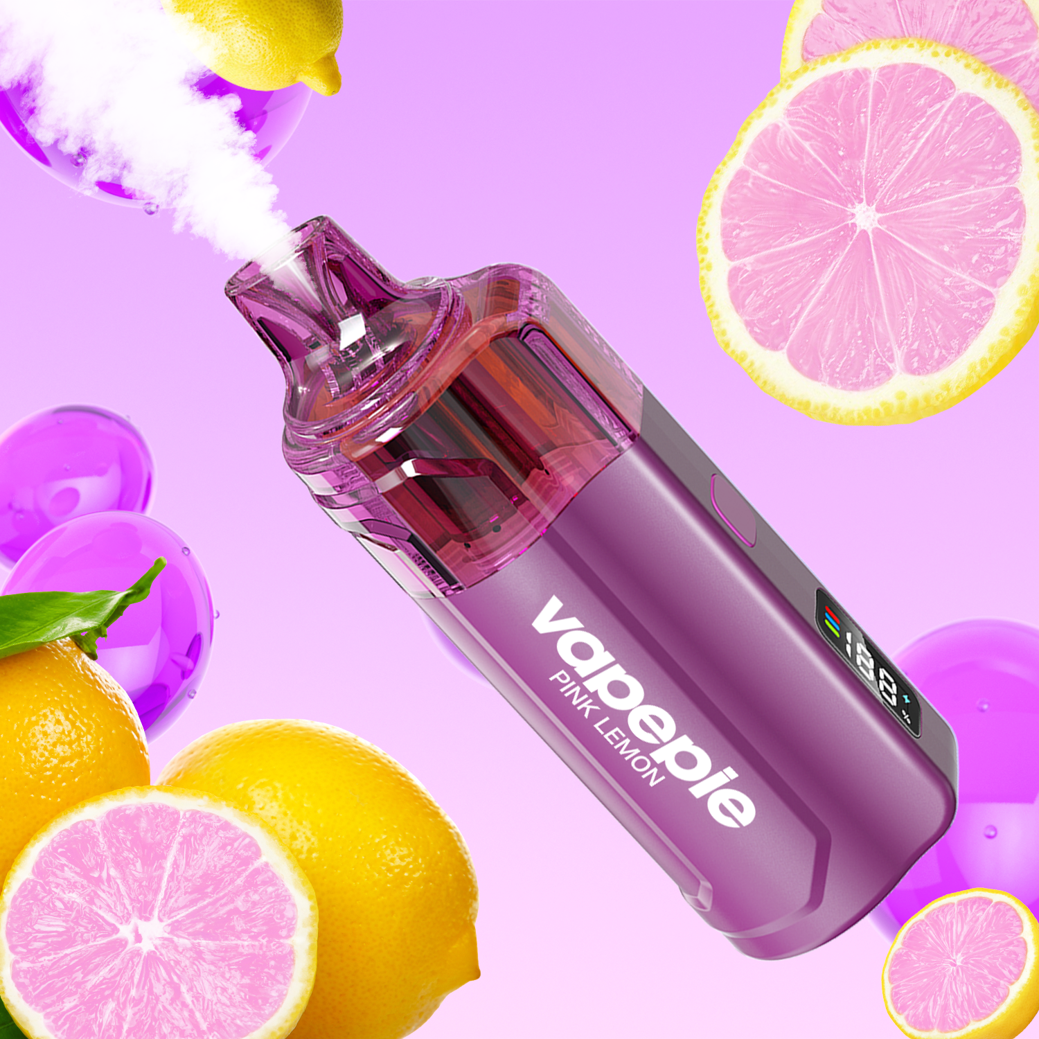 Vapepie Crystal Pop 15000 Puffs Pink Lemon 1 Vapepie Crystal Pop 15000 Puffs Pink Lemon