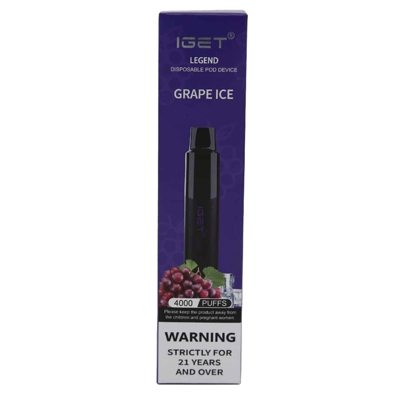 IGET Legend 4000 Puffs Grape Ice 5 IGET Legend 4000 Puffs Grape Ice - Image 5