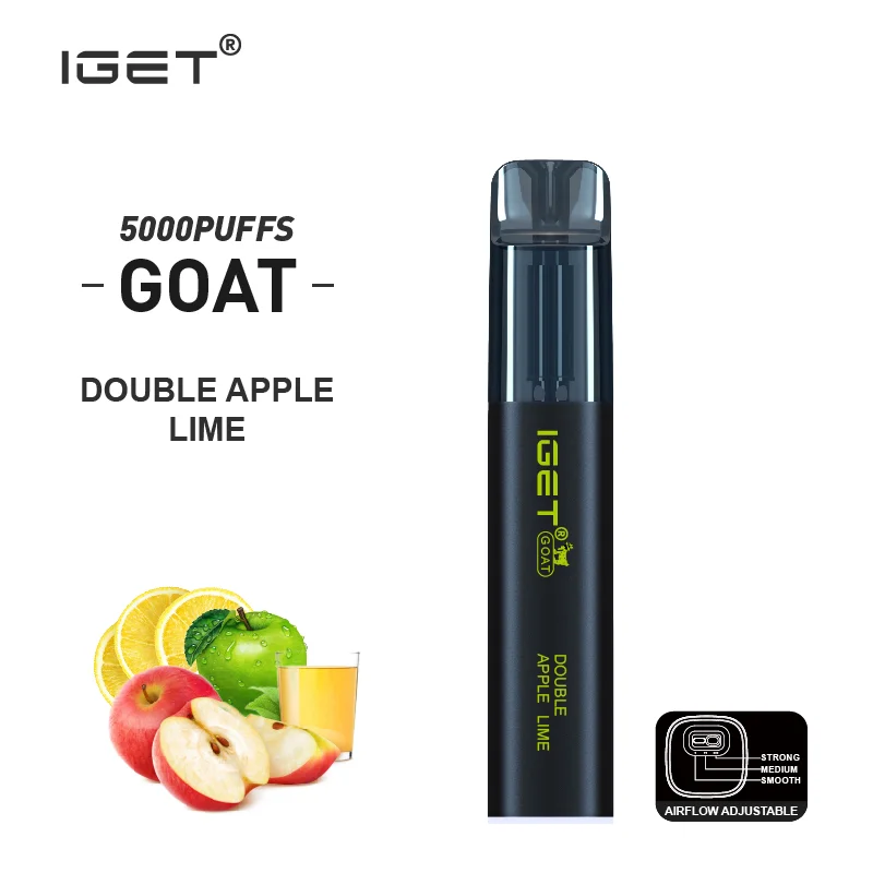 IGET Goat 5000 Puffs - Double Apple Lime 1 IGET Goat 5000 Puffs - Double Apple Lime