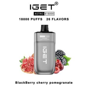 IGET Astro Disposable Vape 18000 Puffs – Blackberry Cherry Pomegranate