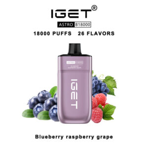IGET Astro Disposable Vape 18000 Puffs – Blueberry Raspberry Grape