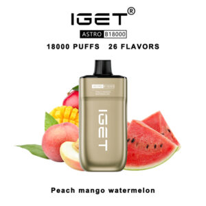 IGET Astro Disposable Vape 18000 Puffs – Peach Mango Watermelon