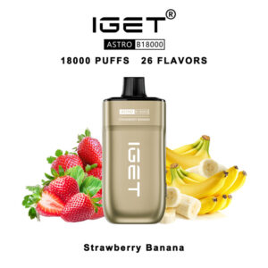 IGET Astro Disposable Vape 18000 Puffs – Strawberry Banana