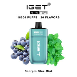 IGET Astro Disposable Vape 18000 Puffs – Scorpio Blue Mint