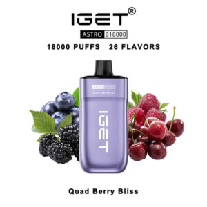 IGET Astro Disposable Vape 18000 Puffs – Quad Berry Bliss