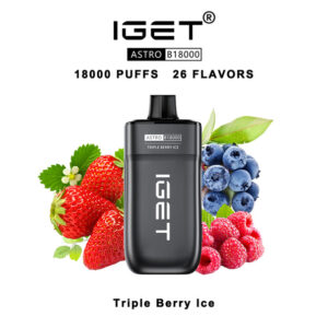 IGET Astro Disposable Vape 18000 Puffs – Triple Berry Ice