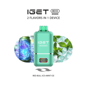 Iget Move B50000 Puffs Disposable Vape - Red Bull Ice + Mint Ice