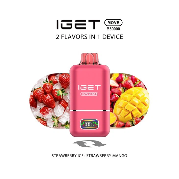 Iget Move B50000 Puffs Disposable Vape – Strawberry Ice + Strawberry Mango 1 Iget Move B50000 Puffs Disposable Vape – Strawberry Ice + Strawberry Mango