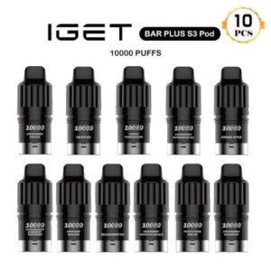 IGET BAR PLUS S3 POD 10000 PUFFS –Mix flavors (10 PCS)