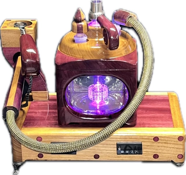 Wired/Wireless Mega Cell with Dual PID Bundle in Purpleheart and Honey Locust by The Club 1 Wired/Wireless Mega Cell with Dual PID Bundle in Purpleheart and Honey Locust by The Club