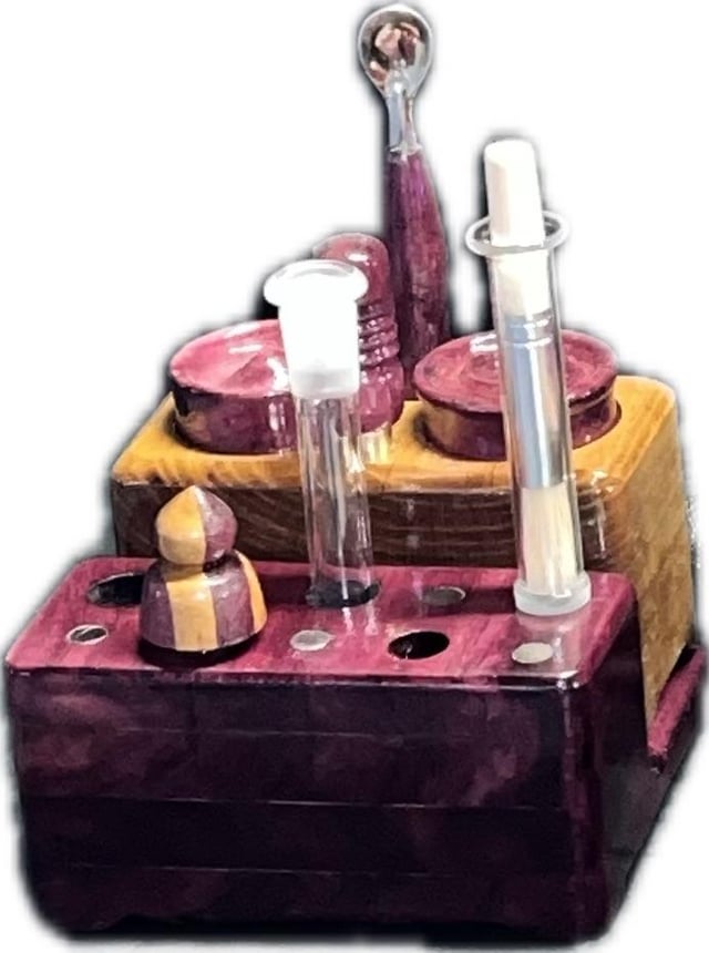 Wired/Wireless Mega Cell with Dual PID Bundle in Purpleheart and Honey Locust by The Club 3 Wired/Wireless Mega Cell with Dual PID Bundle in Purpleheart and Honey Locust by The Club - Image 3