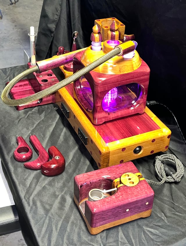 Wired/Wireless Mega Cell with Dual PID Bundle in Purpleheart and Honey Locust by The Club 4 Wired/Wireless Mega Cell with Dual PID Bundle in Purpleheart and Honey Locust by The Club - Image 4