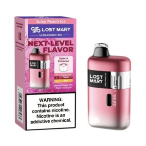 Lost Mary Ultrasonic 35K Puff -Juicy Peach Ice Disposable Vape