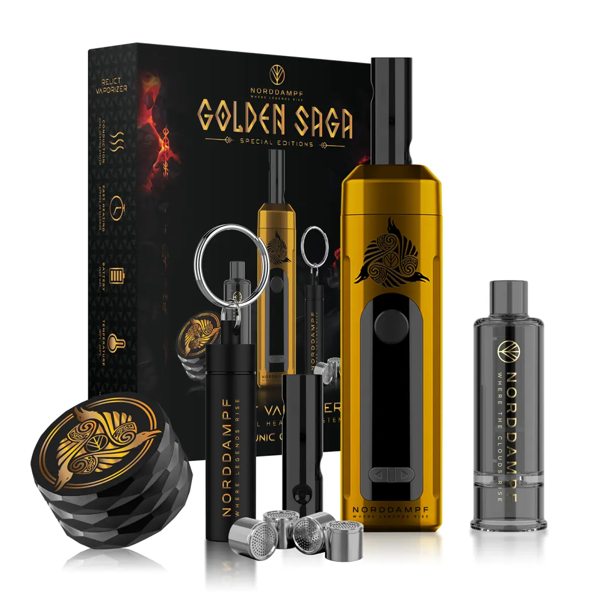 Norddampf RELiCT Vaporizer Golden Saga Special Edition 1 Norddampf RELiCT Vaporizer Golden Saga Special Edition